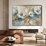 Floral 477 Canvas Art 60 x 40 cm / Black