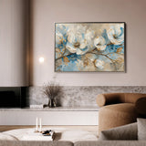 Floral 477 Canvas Art 60 x 40 cm / Black