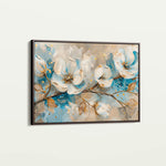 Floral 477 Canvas Art 60 x 40 cm / Black