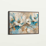 Floral 477 Canvas Art 60 x 40 cm / Black