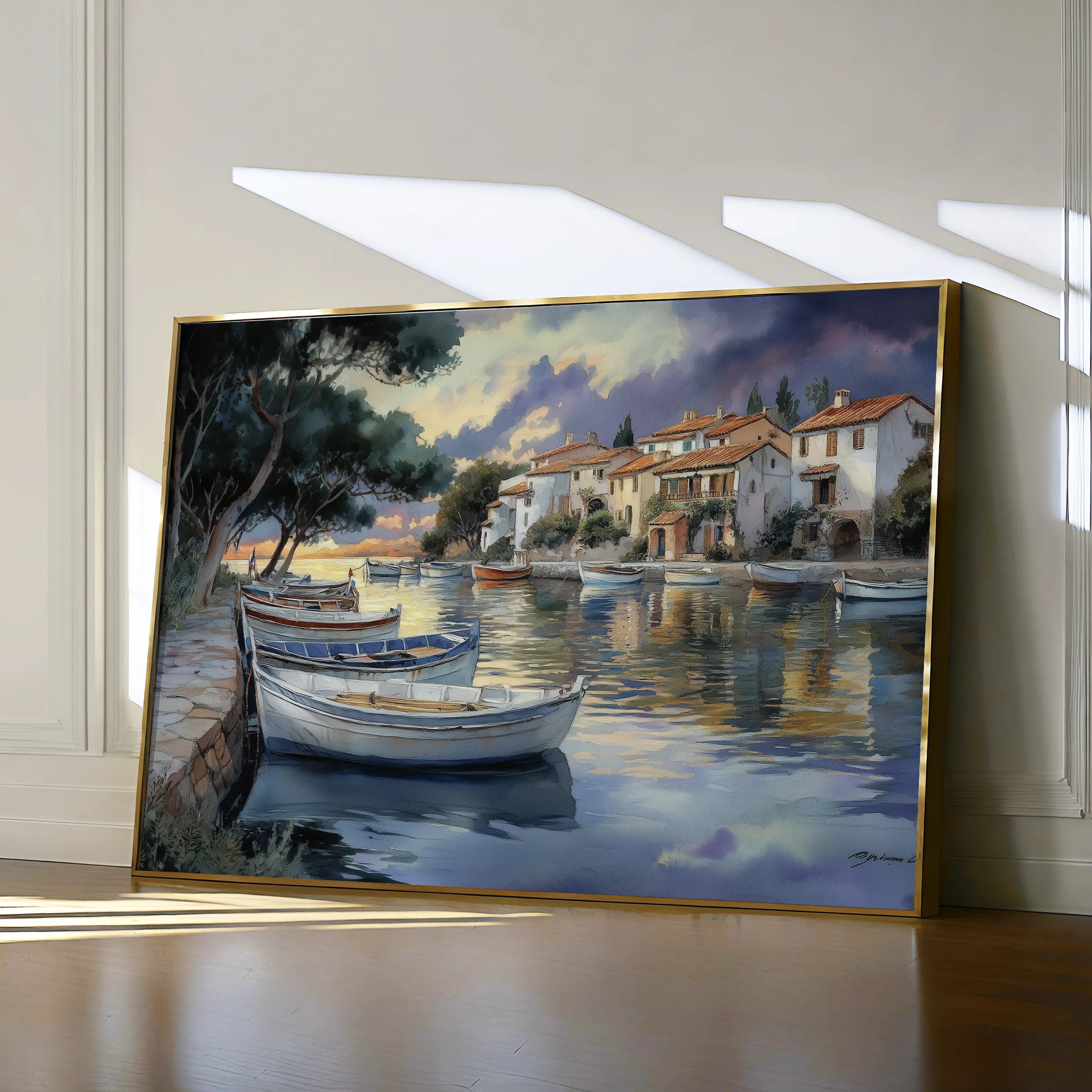 Landscape 477 Canvas Art 60 x 40 cm / Black