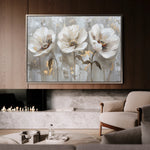 Floral 478 Canvas Art 60 x 40 cm / Black