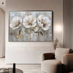 Floral 478 Canvas Art 60 x 40 cm / Black