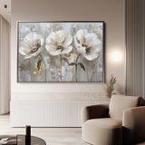 Floral 478 Canvas Art 60 x 40 cm / Black