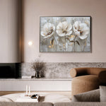 Floral 478 Canvas Art 60 x 40 cm / Black