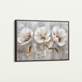 Floral 478 Canvas Art 60 x 40 cm / Black