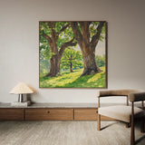 Landscape 478 Canvas Art 60 x 60 cm / Black
