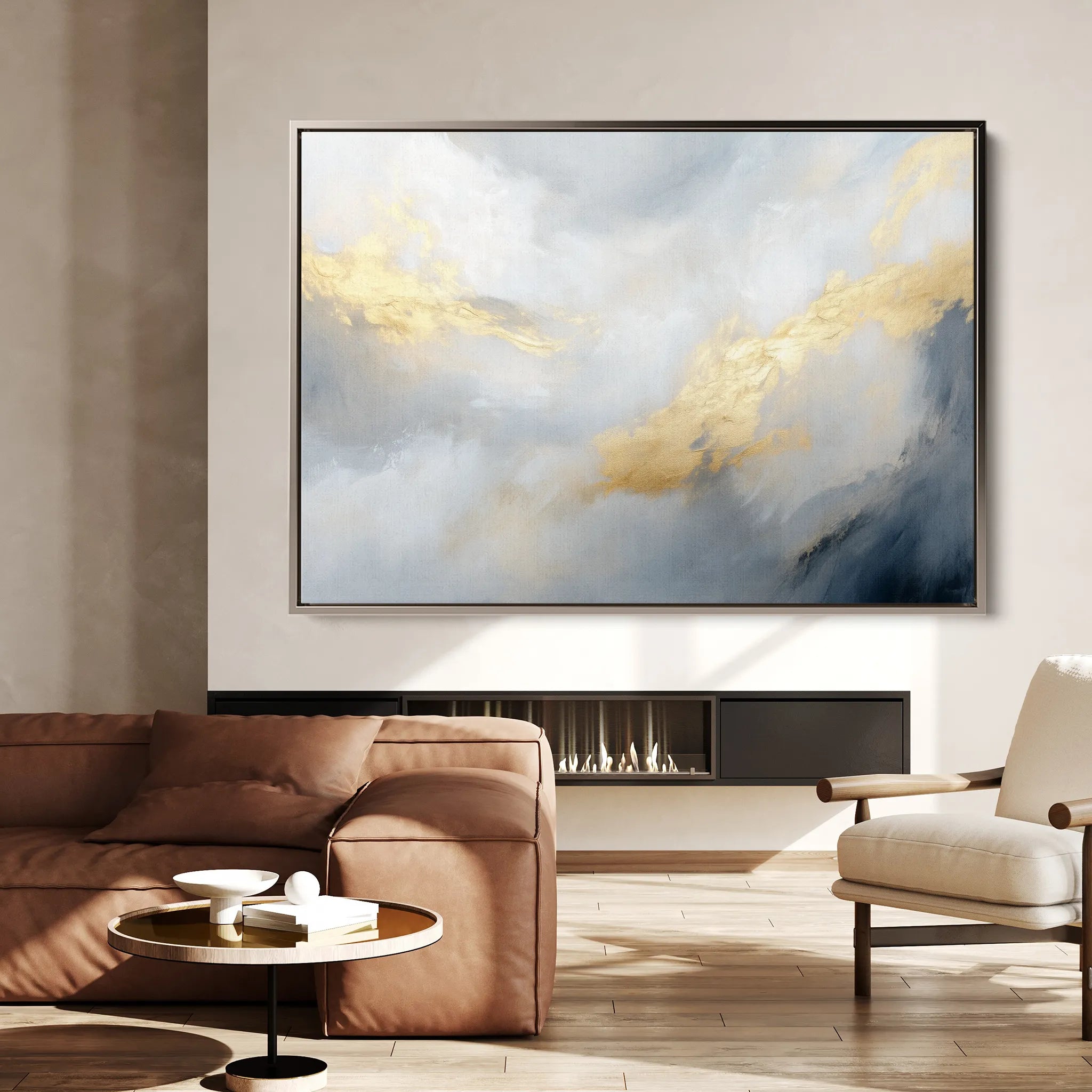 Abstract 479 Canvas Art 60 x 40 cm / Black