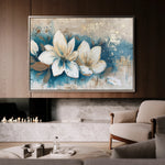 Floral 479 Canvas Art 60 x 40 cm / Black