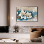 Floral 479 Canvas Art 60 x 40 cm / Black