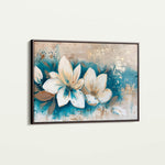 Floral 479 Canvas Art 60 x 40 cm / Black