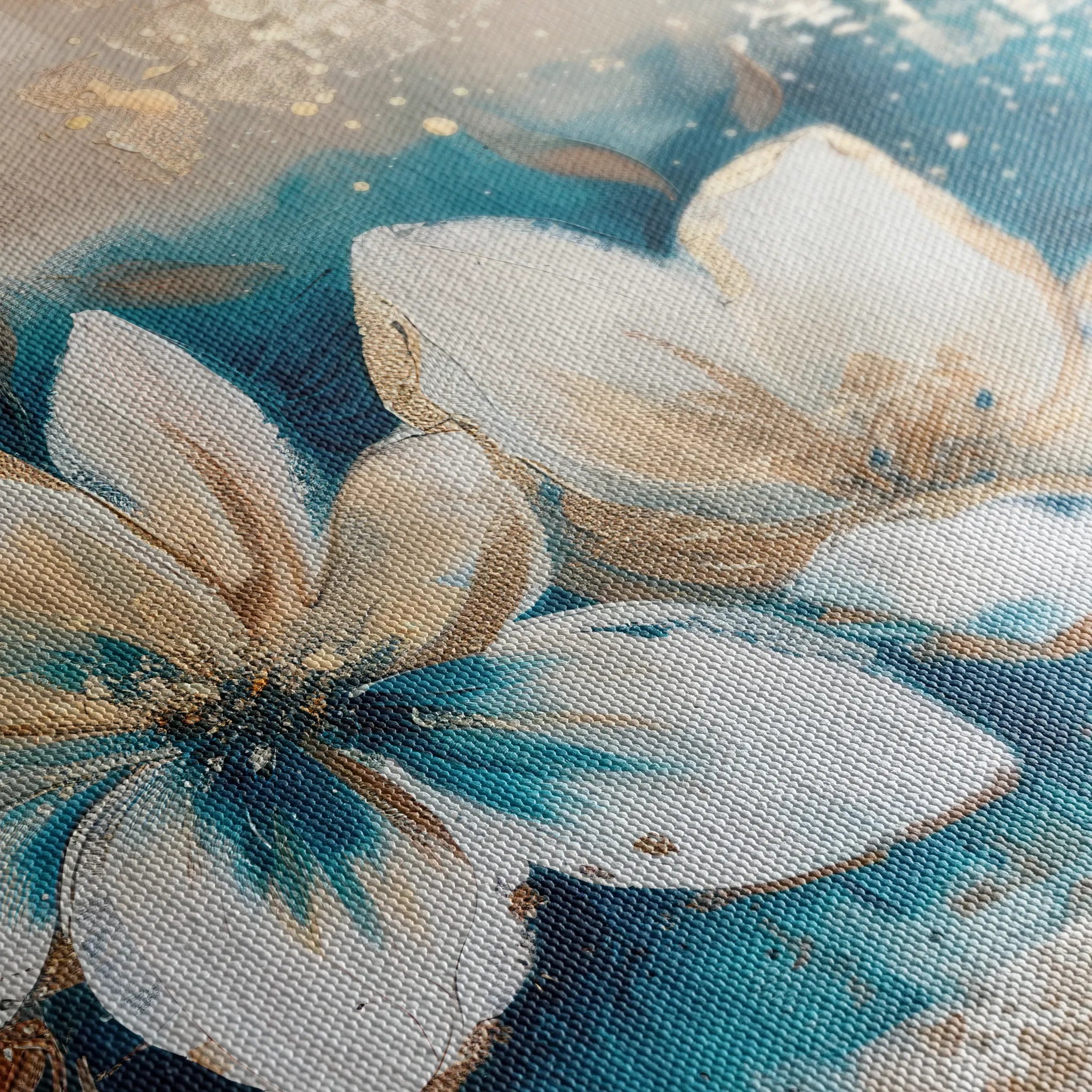 Floral 479 Canvas Art 60 x 40 cm / Black