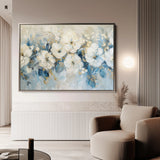 Floral 480 Canvas Art 60 x 40 cm / Black