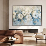 Floral 480 Canvas Art 60 x 40 cm / Black