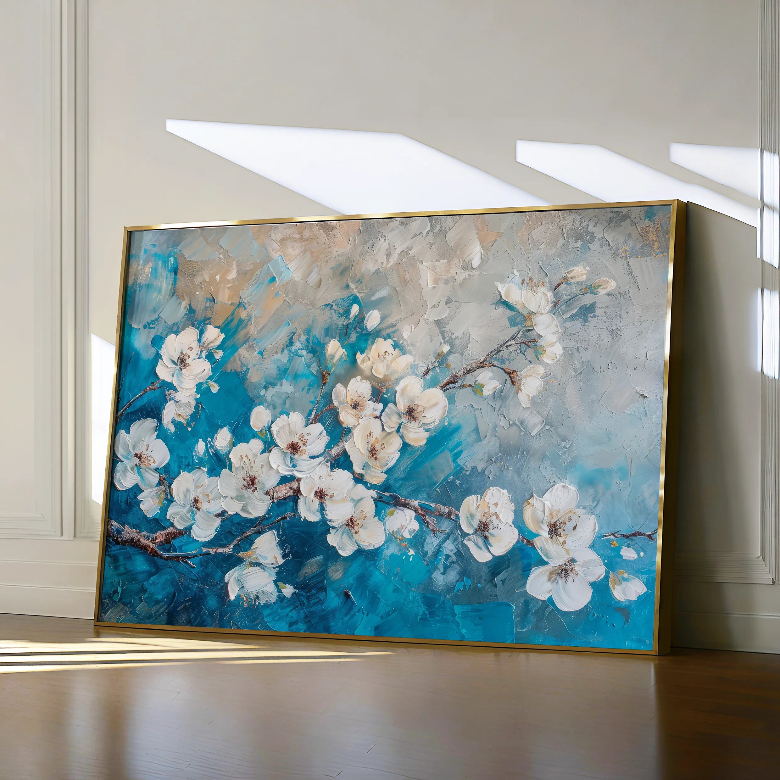 Floral 481 Canvas Art 60 x 40 cm / Black