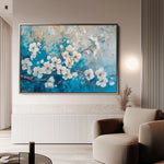Floral 481 Canvas Art 60 x 40 cm / Black