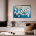 Floral 481 Canvas Art 60 x 40 cm / Black