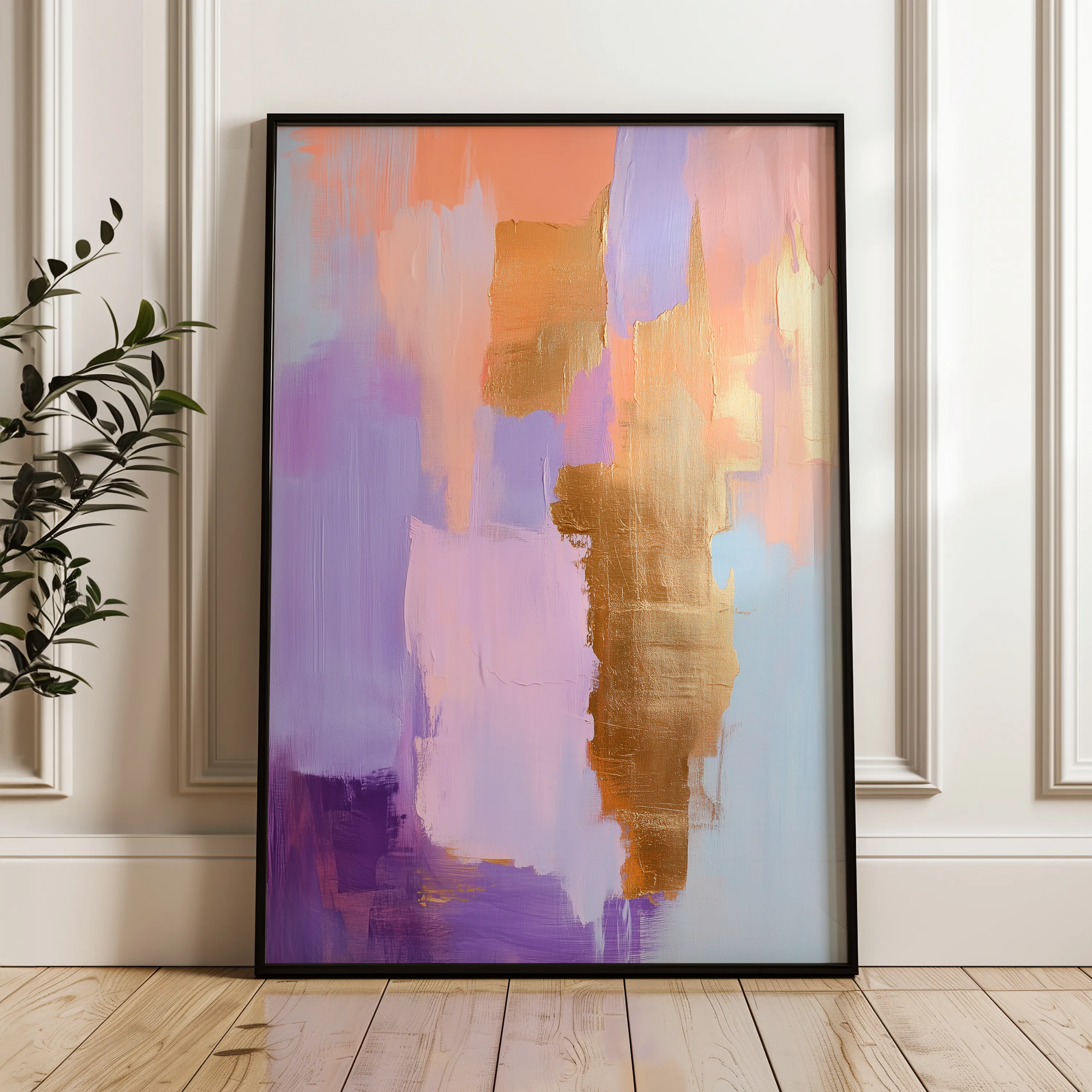 Abstract 482 Canvas Art 60 x 40 cm / Black