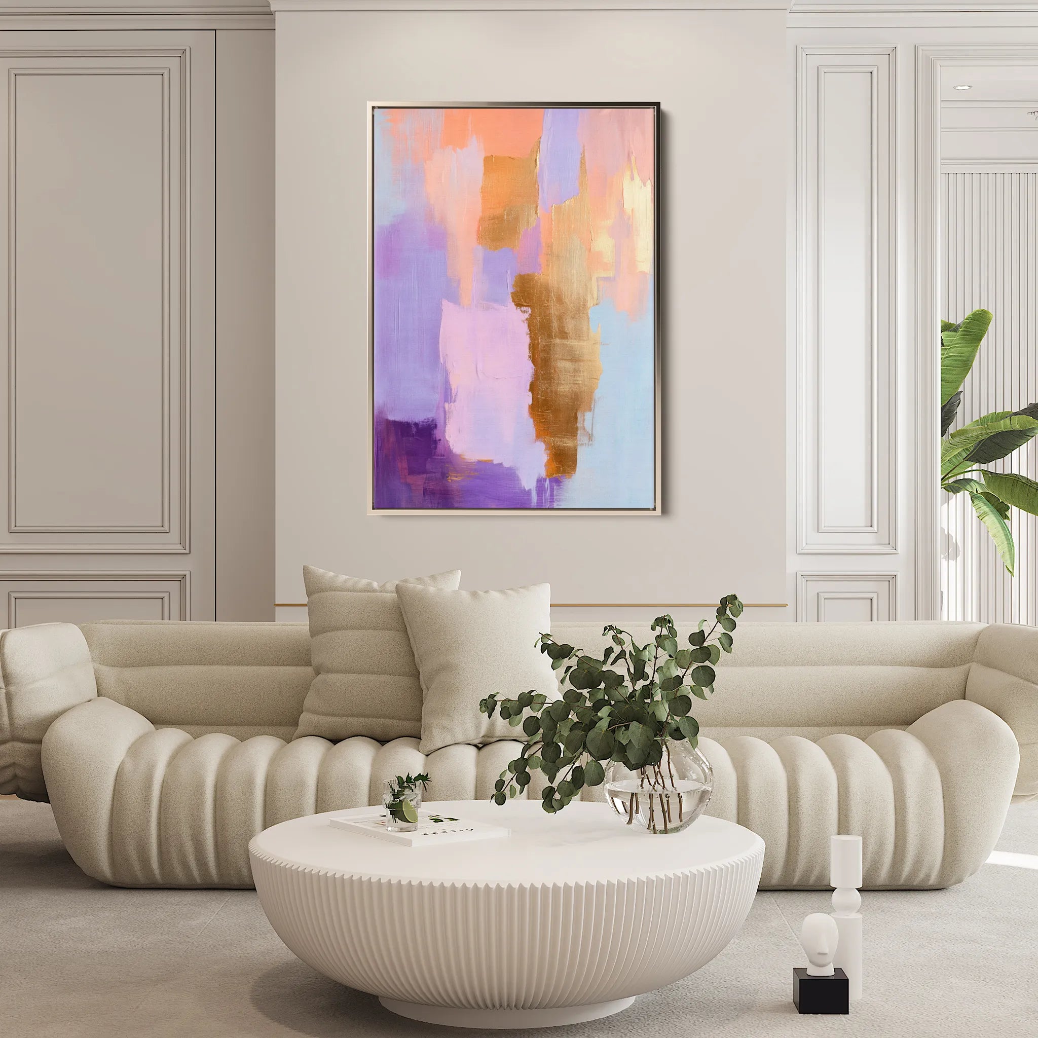 Abstract 482 Canvas Art 60 x 40 cm / Black