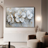 Floral 482 Canvas Art 60 x 40 cm / Black