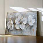 Floral 482 Canvas Art 60 x 40 cm / Black