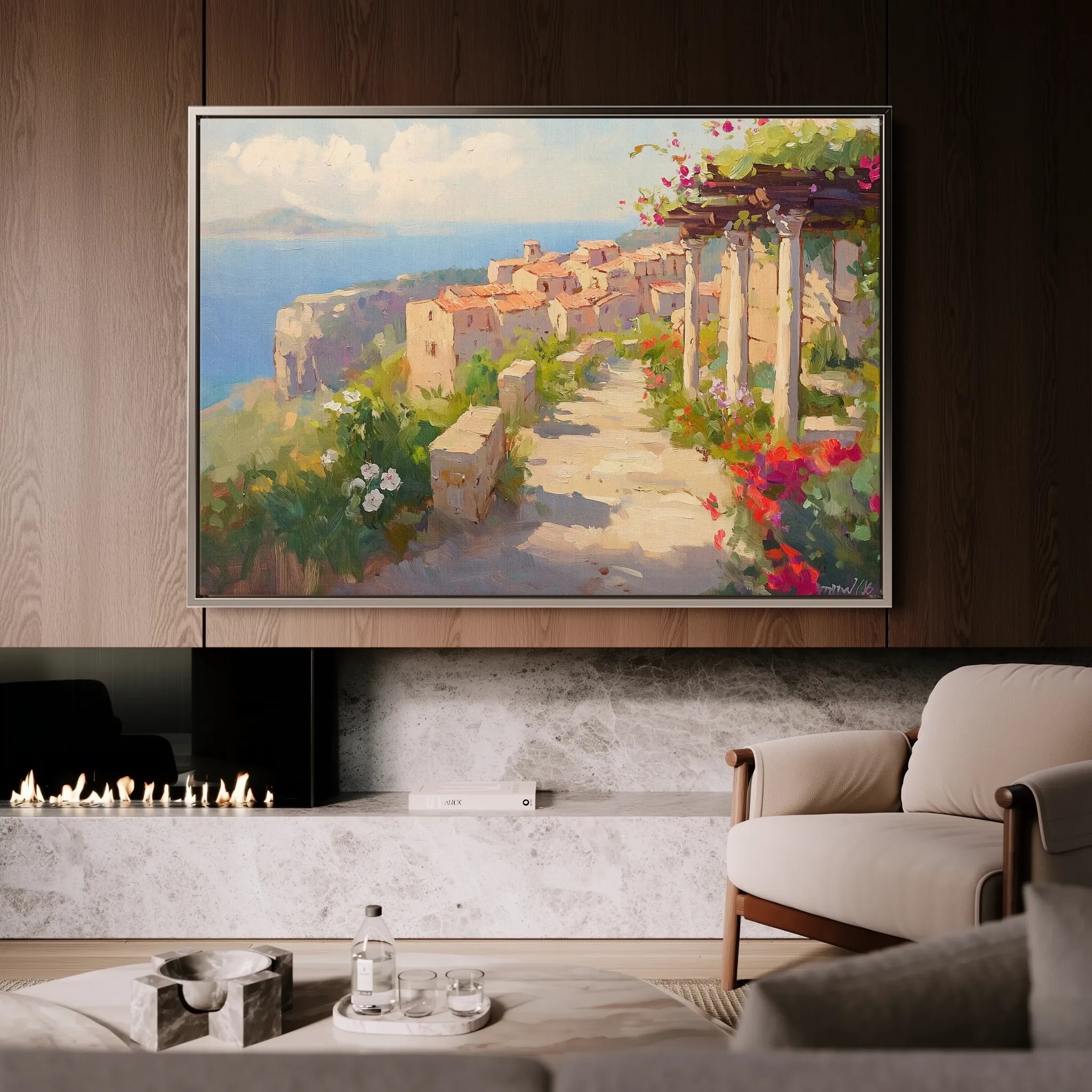 Landscape 482 Canvas Art 60 x 40 cm / Black