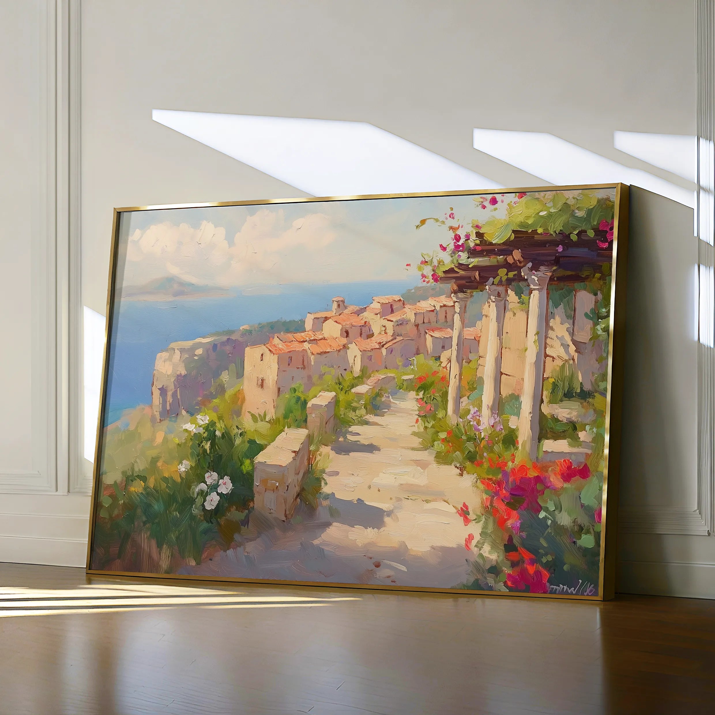 Landscape 482 Canvas Art 60 x 40 cm / Black