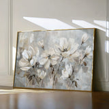 Floral 483 Canvas Art 60 x 40 cm / Black