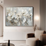 Floral 483 Canvas Art 60 x 40 cm / Black