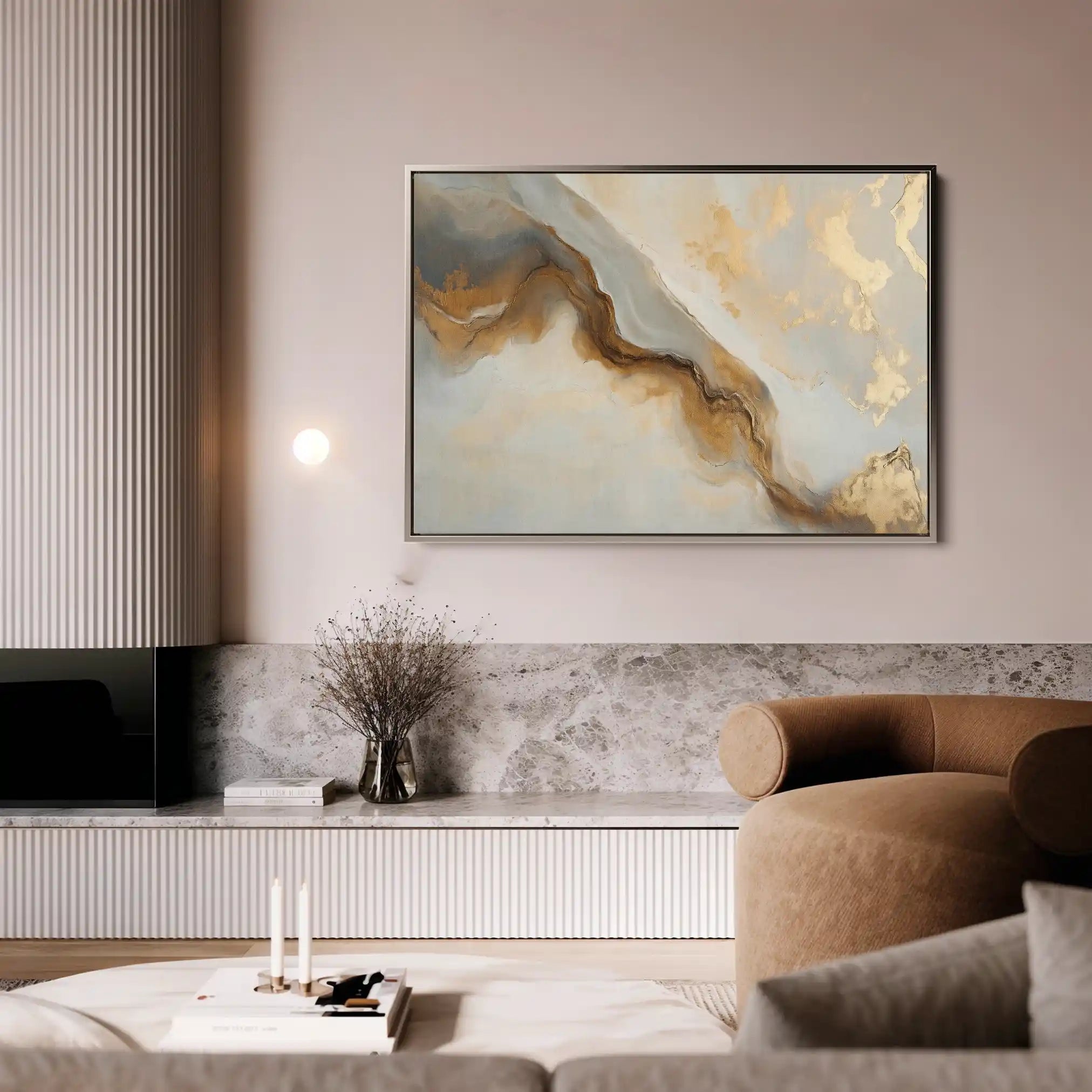 Abstract 484 Canvas Art 60 x 40 cm / Black