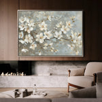 Floral 484 Canvas Art 60 x 40 cm / Black