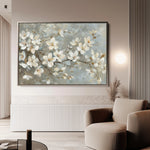 Floral 484 Canvas Art 60 x 40 cm / Black