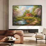 Landscape 484 Canvas Art 60 x 40 cm / Black