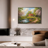 Landscape 484 Canvas Art 60 x 40 cm / Black