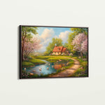 Landscape 484 Canvas Art 60 x 40 cm / Black