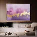 Abstract 485 Canvas Art 60 x 40 cm / Black