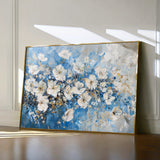 Floral 485 Canvas Art 60 x 40 cm / Black