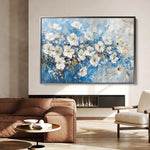 Floral 485 Canvas Art 60 x 40 cm / Black