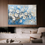 Floral 485 Canvas Art 60 x 40 cm / Black