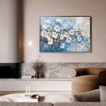 Floral 485 Canvas Art 60 x 40 cm / Black