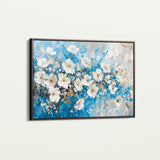 Floral 485 Canvas Art 60 x 40 cm / Black
