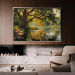 Landscape 485 Canvas Art 60 x 40 cm / Black