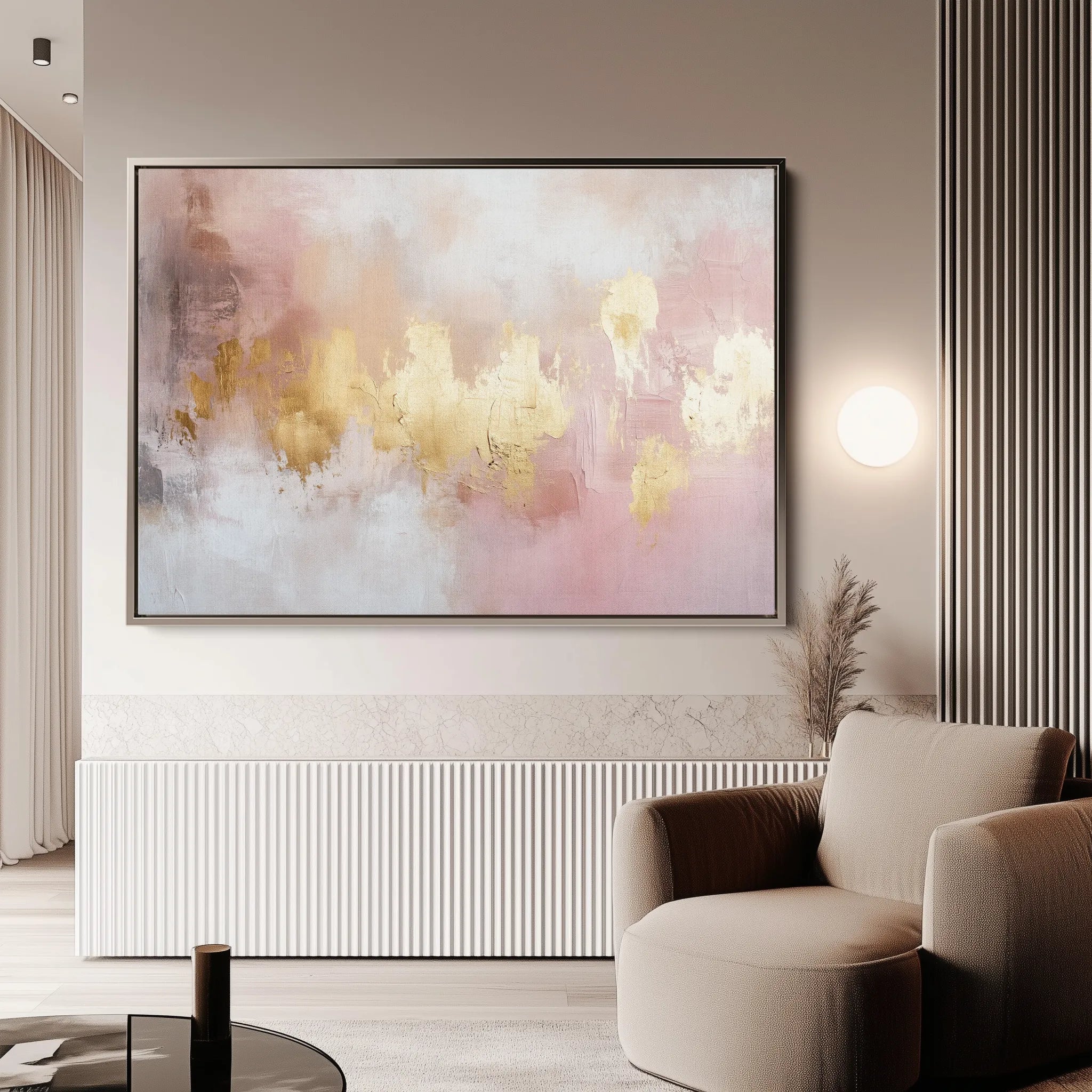 Abstract 486 Canvas Art 60 x 40 cm / Black