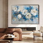 Floral 486 Canvas Art 60 x 40 cm / Black