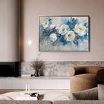 Floral 486 Canvas Art 60 x 40 cm / Black