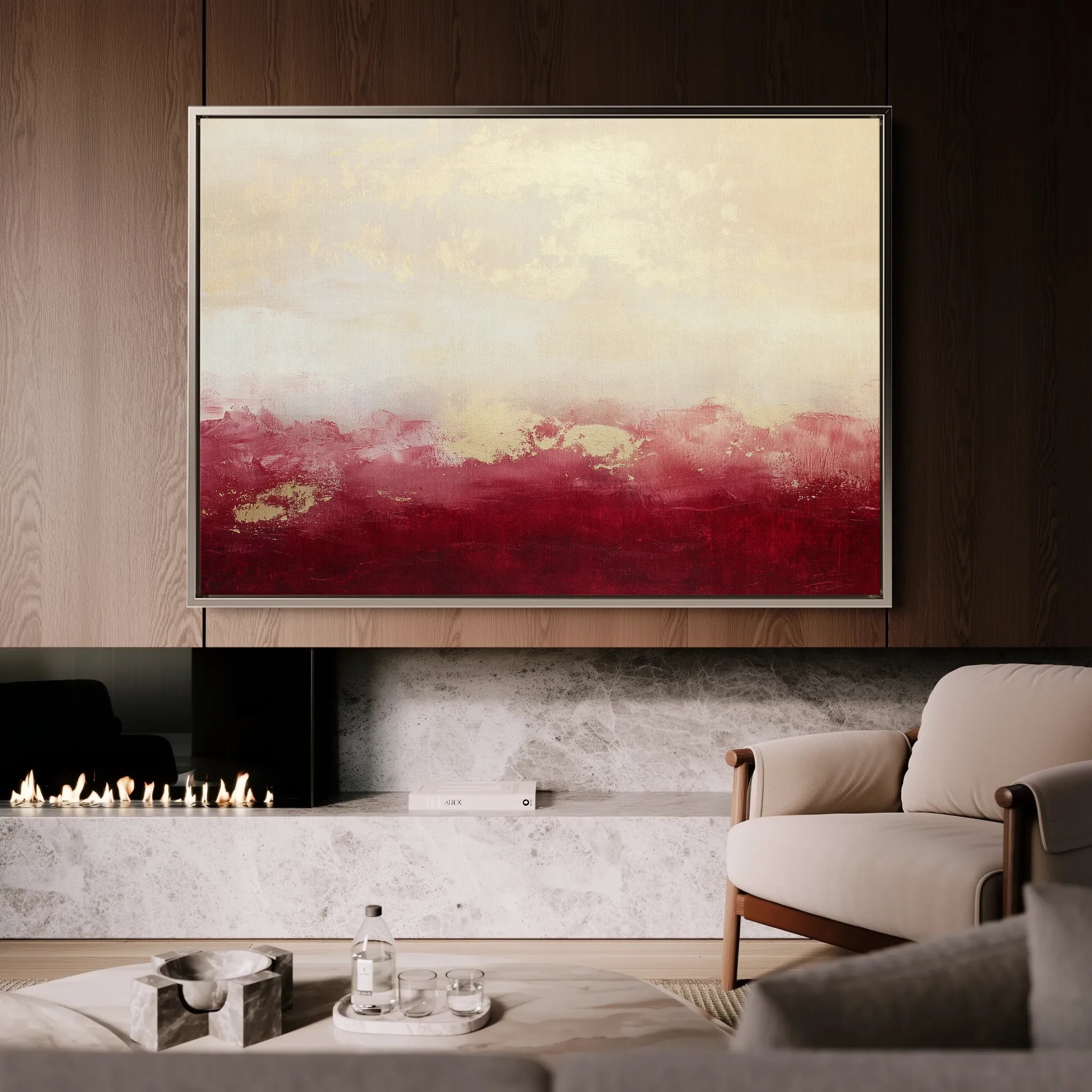 Abstract 487 Canvas Art 60 x 40 cm / Black