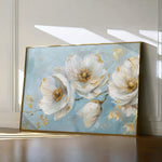 Floral 487 Canvas Art 60 x 40 cm / Black