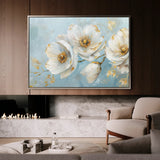 Floral 487 Canvas Art 60 x 40 cm / Black