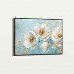 Floral 487 Canvas Art 60 x 40 cm / Black