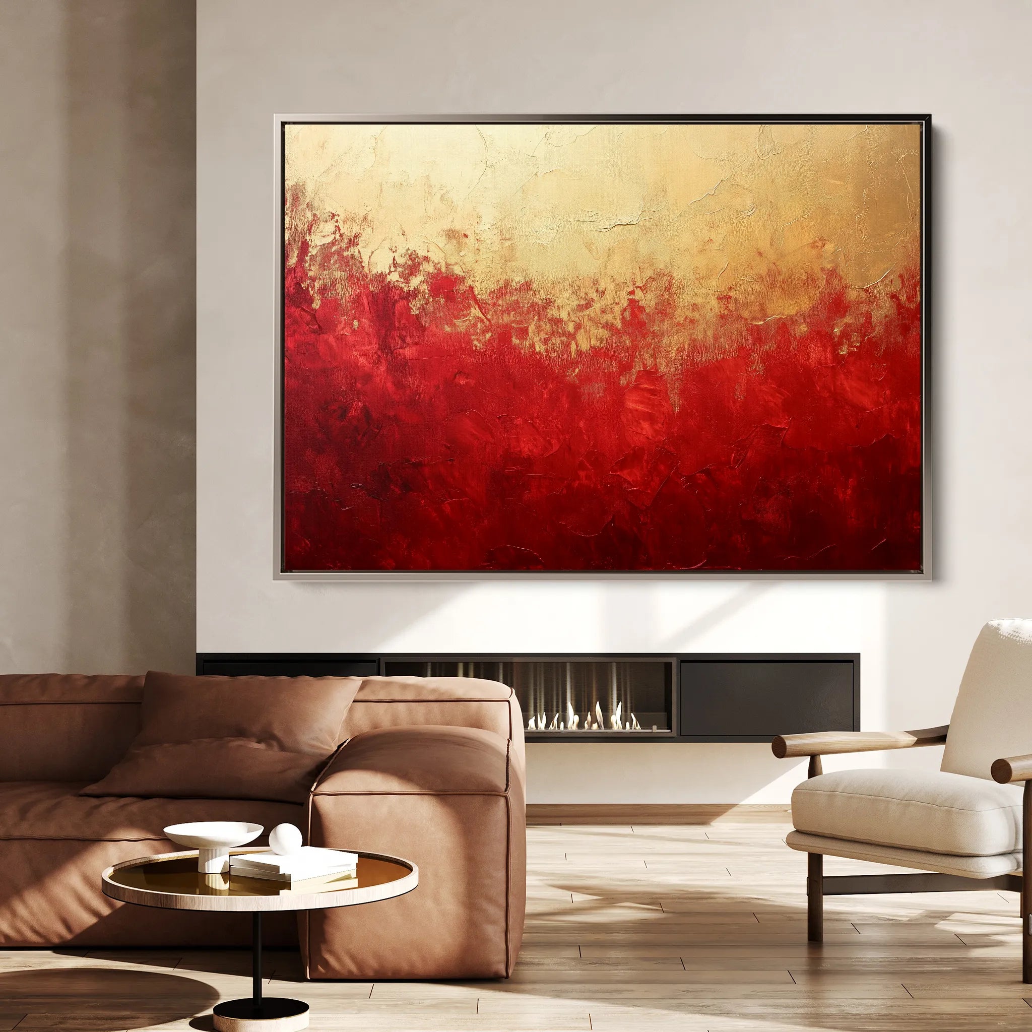 Abstract 488 Canvas Art 60 x 40 cm / Black